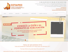 Tablet Screenshot of cotaipec.org.mx